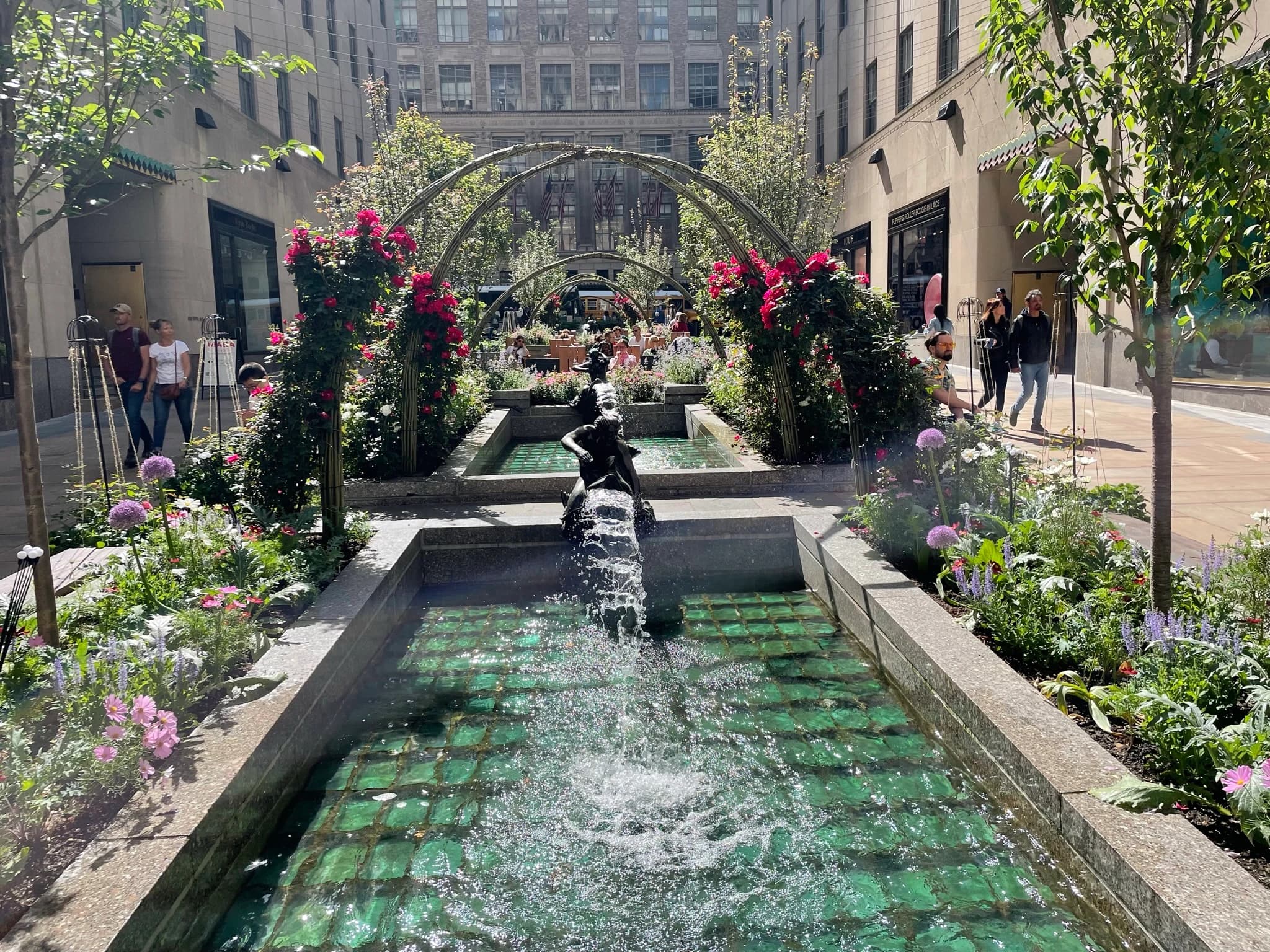 Spring Channel Gardens Rockefeller Center