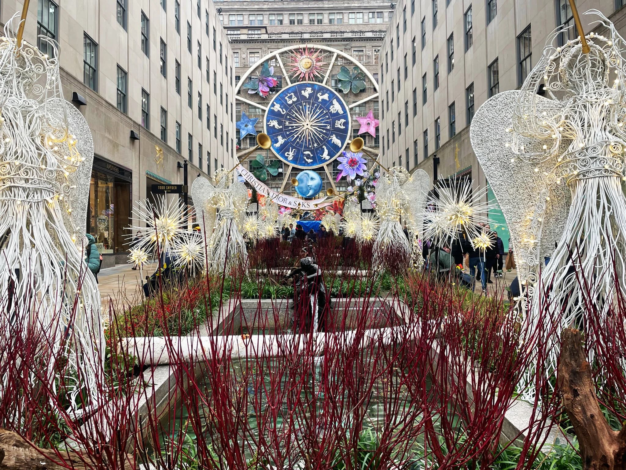 Christmas Channel Gardens Rockefeller Center