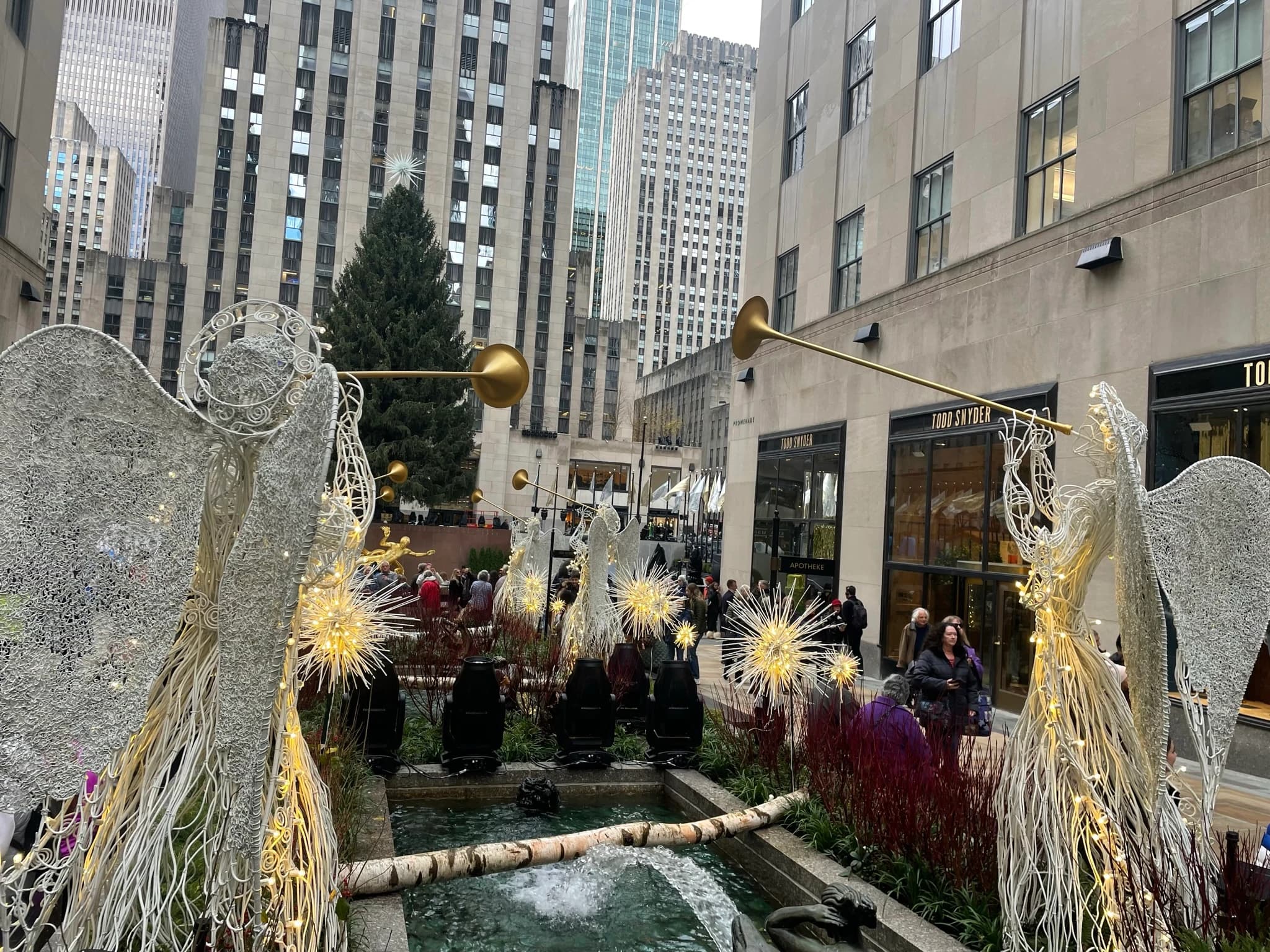 Christmas Channel Gardens Rockefeller Center