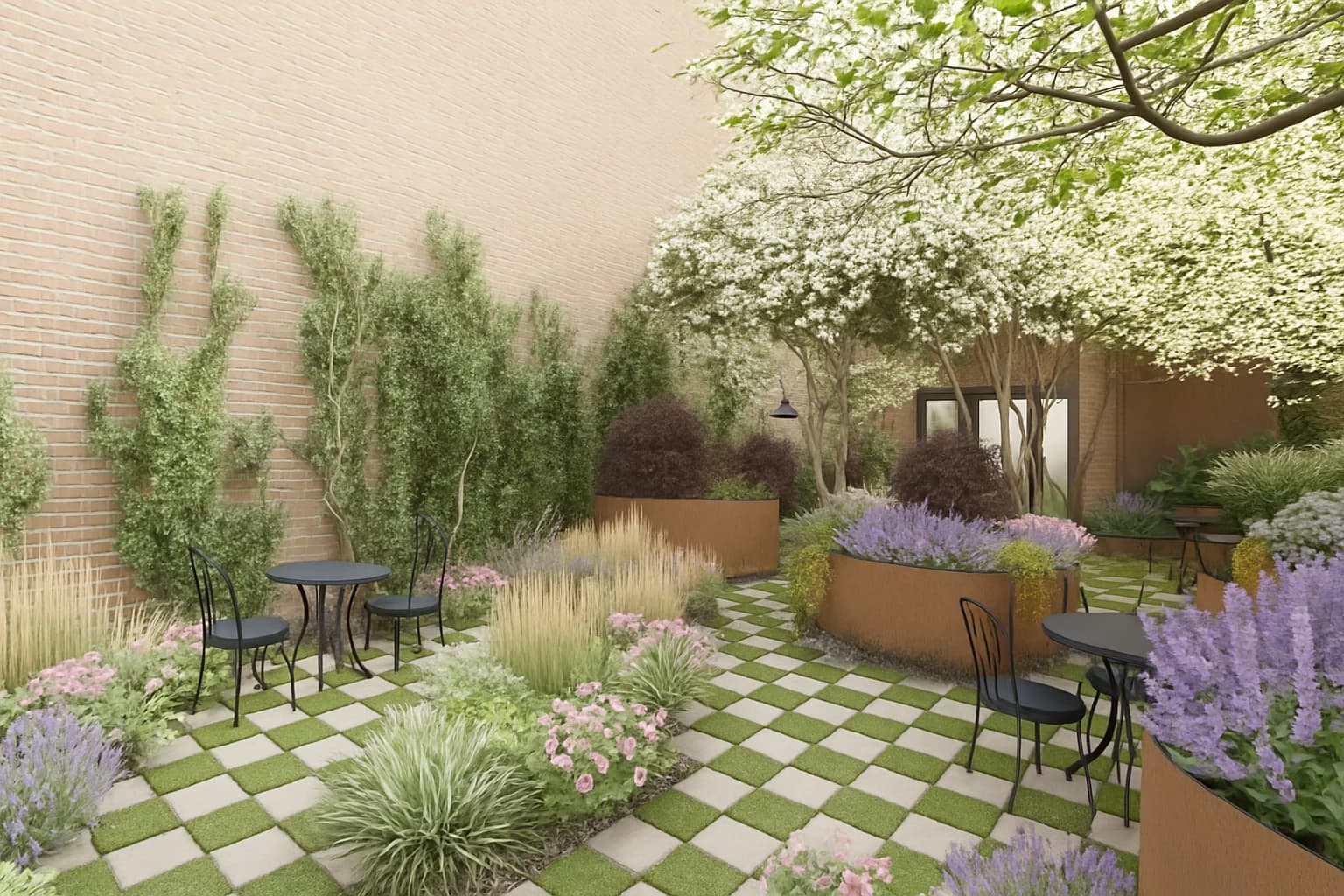 NYC urban oasis garden