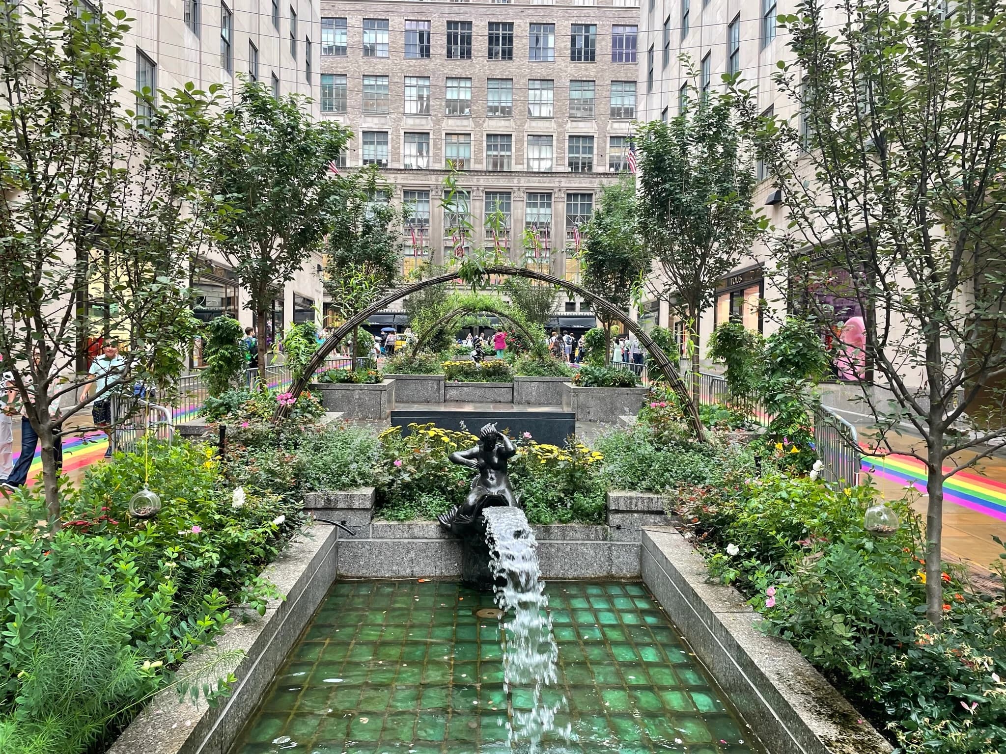 Pride Channel Gardens Rockefeller Center