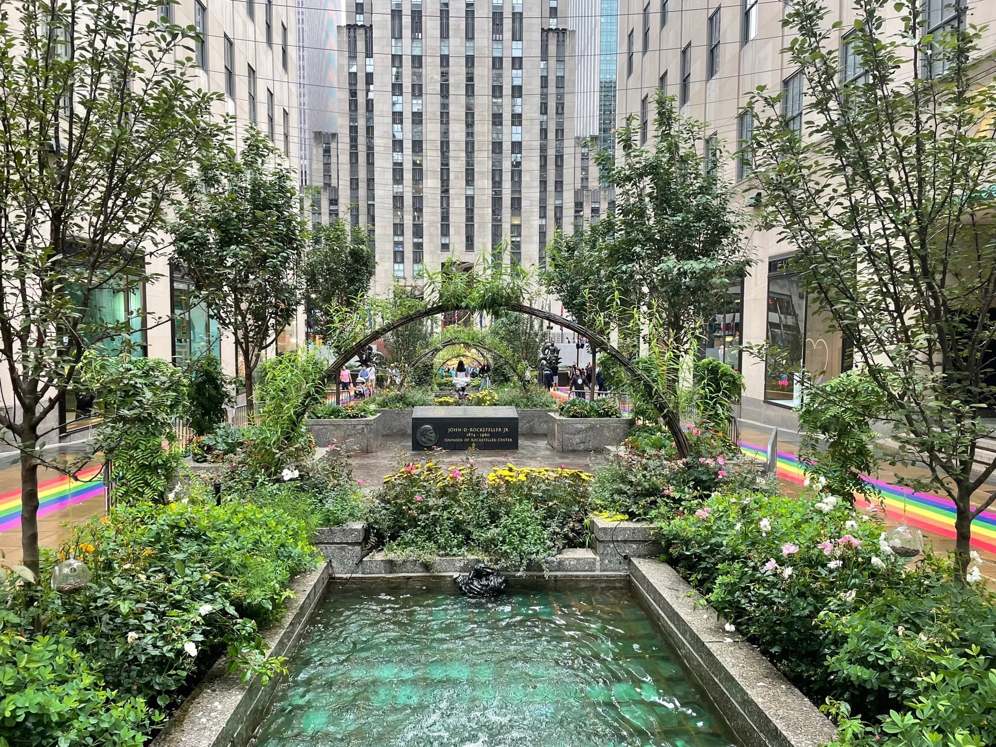 Pride Channel Gardens Rockefeller Center
