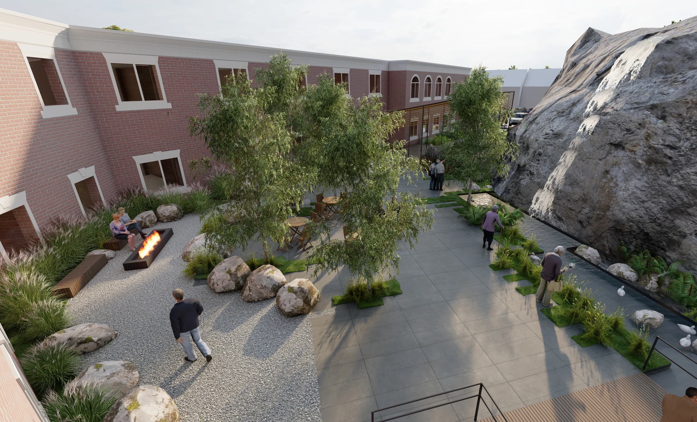 Salem Rehabilitation Courtyard - Image 1