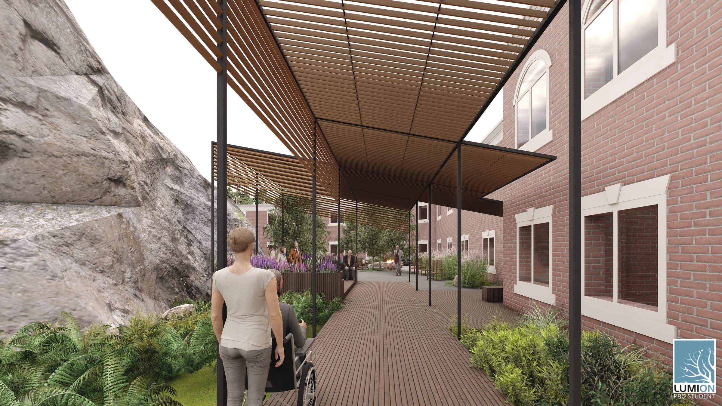Salem Rehabilitation Courtyard - Image 2