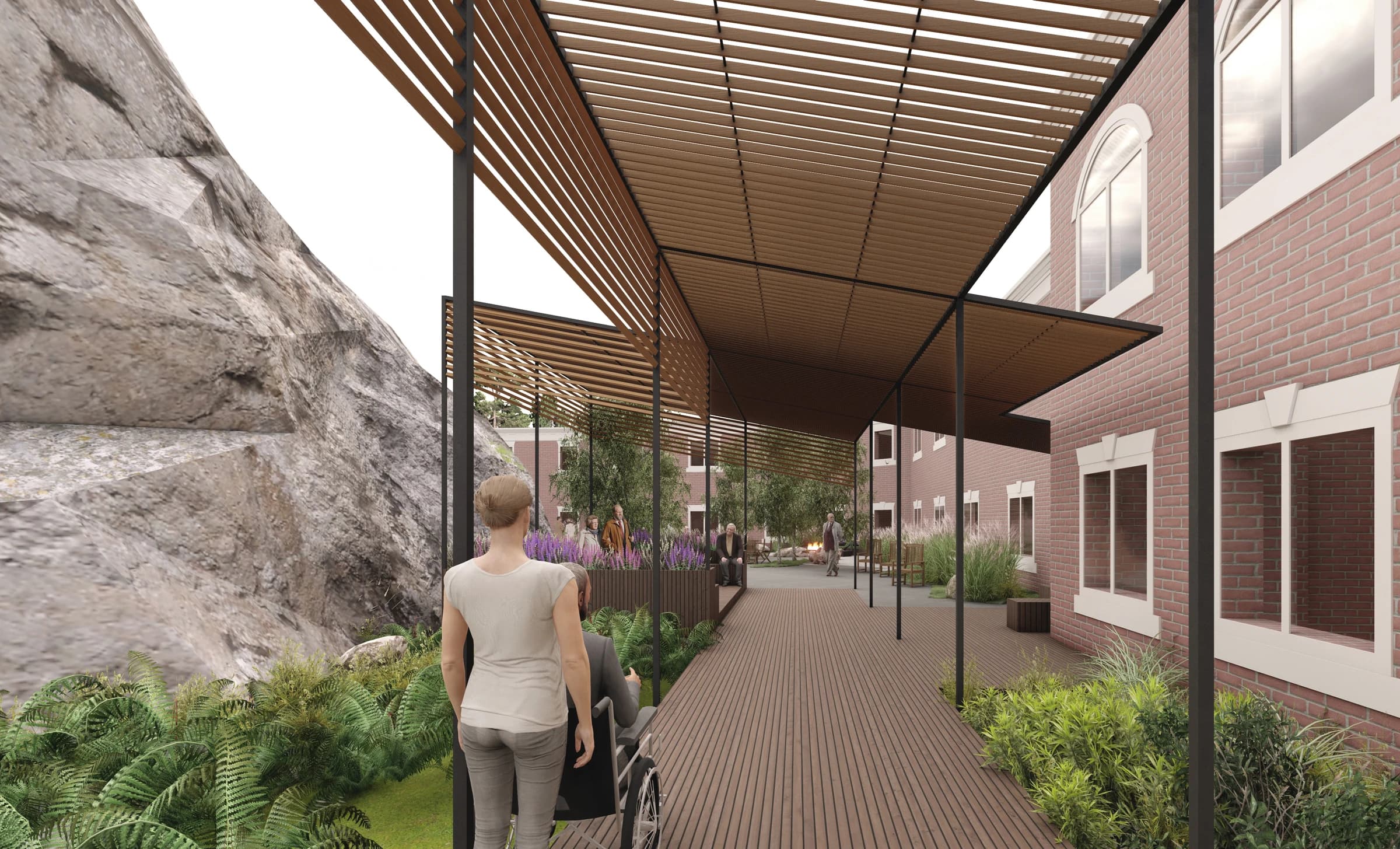 Salem Rehabilitation Courtyard - Image 3