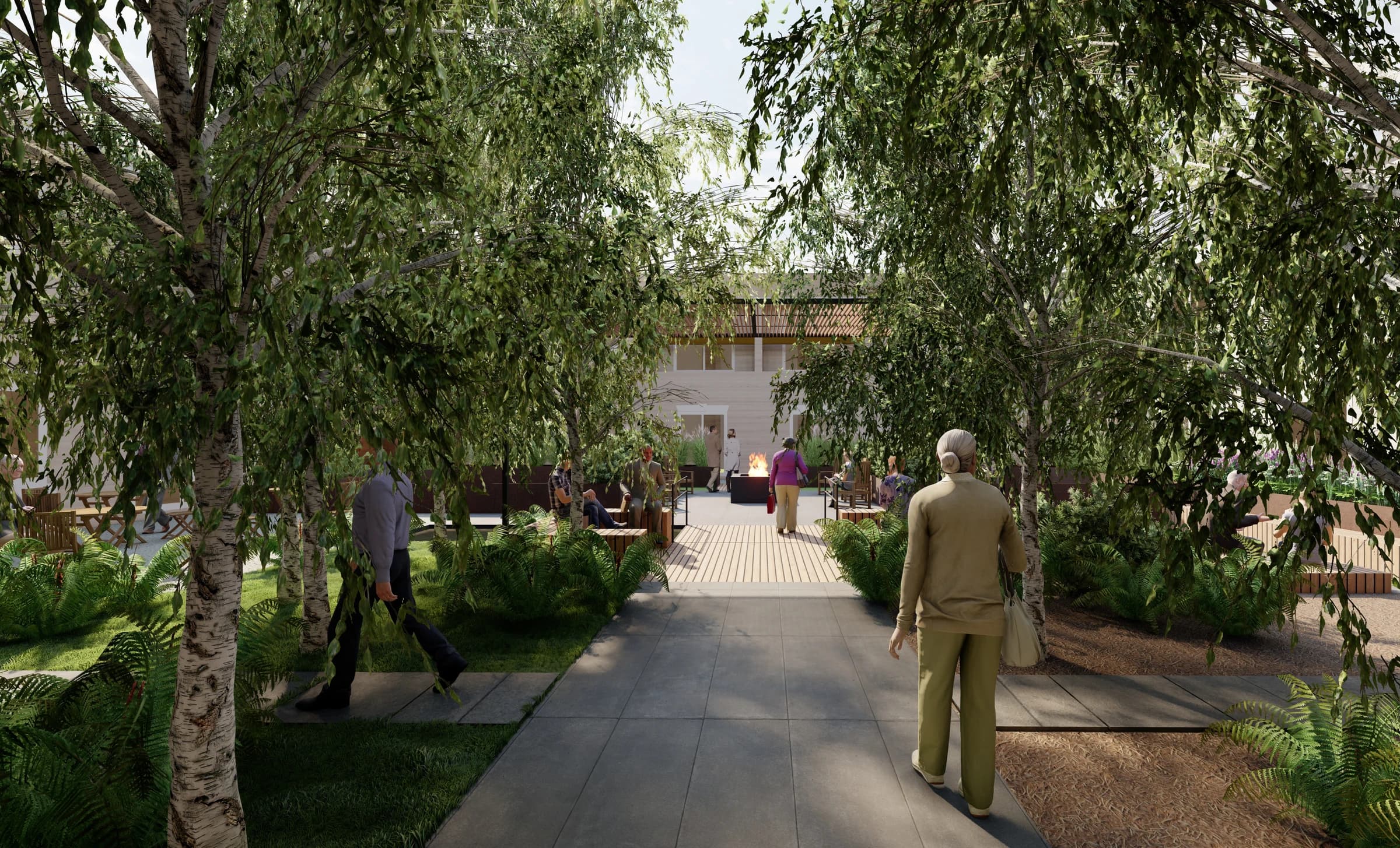 Wilmington Rehabilitation Courtyard - Image 1