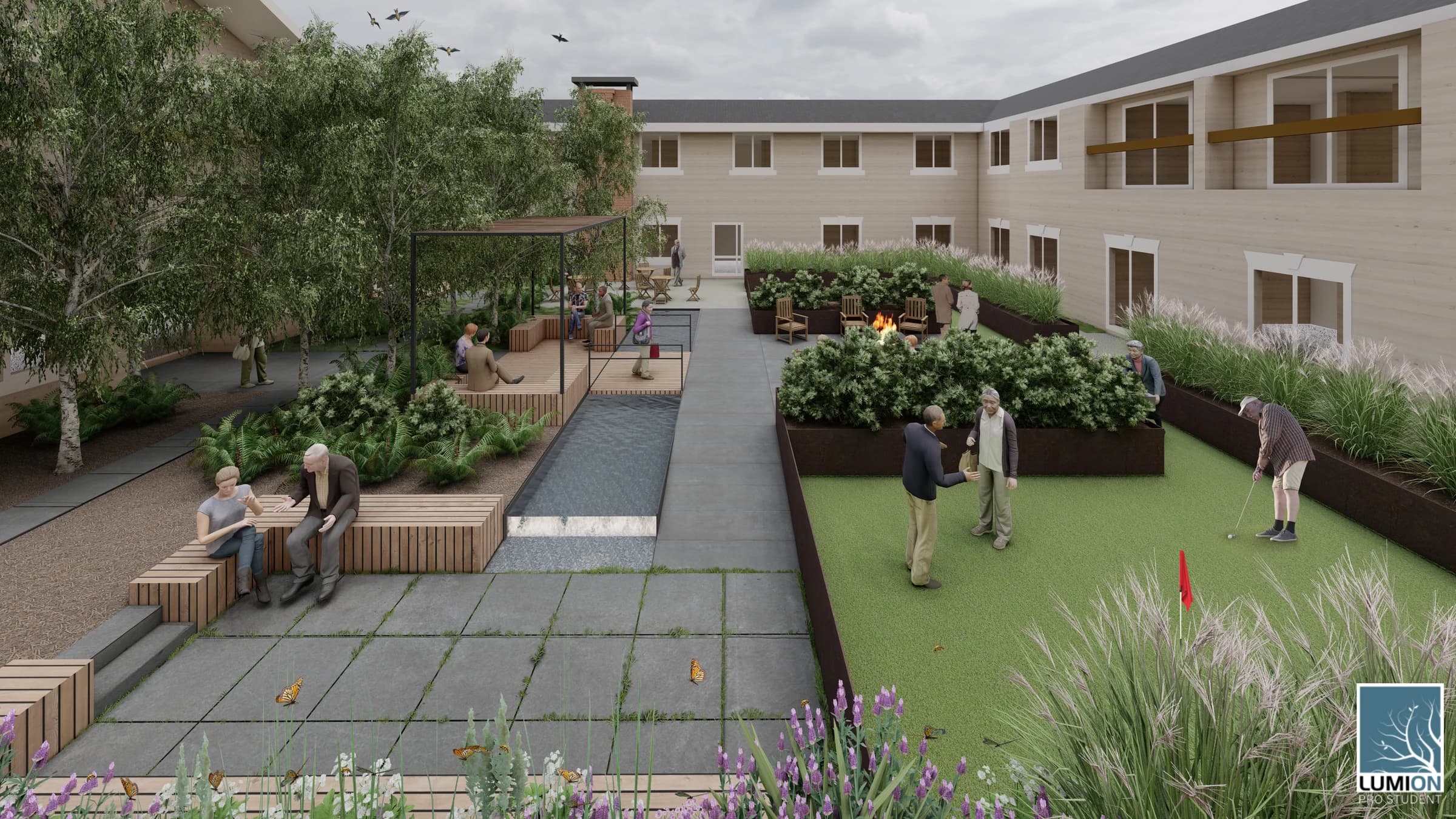 Wilmington Rehabilitation Courtyard - Image 2